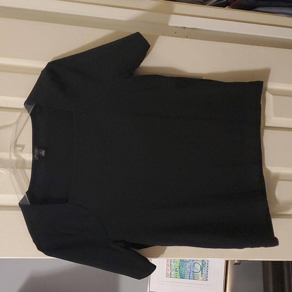 Square Neck Black Ann Taylor Top